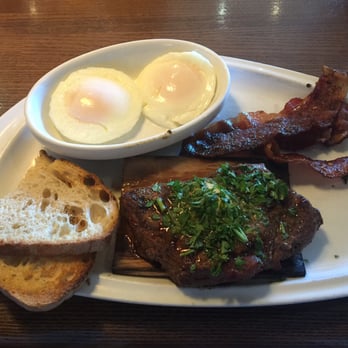 TGI Fridays Everett - Bourbon steak and eggs with the eggs poached - American Near Me - Everett, Massachusetts TGI Fridays Everett - Bourbon steak and eggs with the eggs poached - American Near Me - Everett, Massachusetts