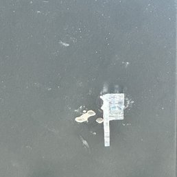 4 screw holes to install a simple plastic bracket.