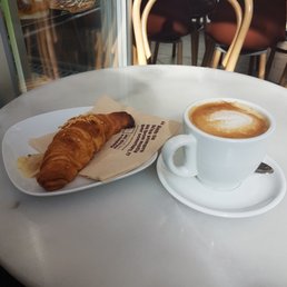 Ham and Cheese Croissant and Coffee