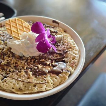 The Mill - Chocolate Chip Hazelnut pancakes! - Breakfast & Brunch Near Me - Mansfield, Texas The Mill - Chocolate Chip Hazelnut pancakes! - Breakfast & Brunch Near Me - Mansfield, Texas