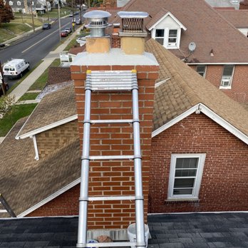 Gallo’s Chimney Sweep - New Liner & Crown Seal Crown Wash !! - Chimney Sweeps Near Me - Feasterville, Pennsylvania