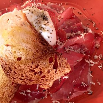 I Vicini Bistrot - Prosciutto and Burrata with truffle shavings - Mediterranean Near Me - Rome, RM I Vicini Bistrot - Prosciutto and Burrata with truffle shavings - Mediterranean Near Me - Rome, RM