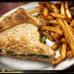 Home Style Cafe - Toasted BLT with fries