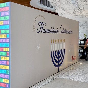 ARC - Hanukkah mall display - Printing Services Near Me - Valencia, California ARC - Hanukkah mall display - Printing Services Near Me - Valencia, California