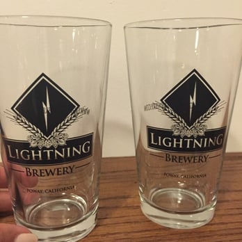 Lightning Brewery - Glasses we received with Living Social deal - Breweries Near Me - Poway, California
