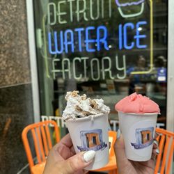 Detroit Water Ice Factory - I loved the Motown mash (left)!
