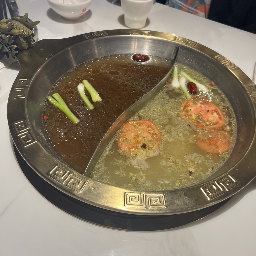Meet Hot Pot - Mix mushroom base (left) & veggie base (right) - Hot Pot Near Me - Hollywood, Florida Meet Hot Pot - Mix mushroom base (left) & veggie base (right) - Hot Pot Near Me - Hollywood, Florida
