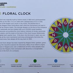 Niagara Parks Floral Clock - Floral clock design october 2023