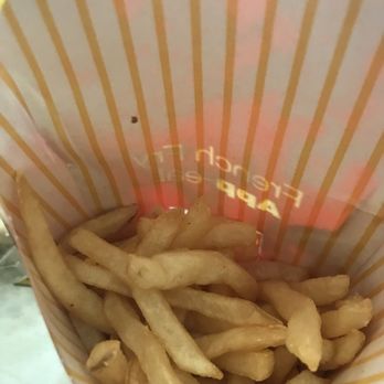 McDonald's - When you order large fries and they give you not even kinda Cooked small fries....... - Fast Food Near Me - Claremont, California