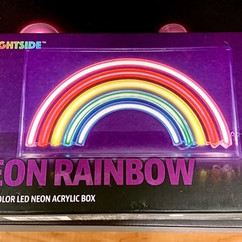 TJ Maxx - Neon rainbow acrylic stand - Department Stores Near Me - Davis, California TJ Maxx - Neon rainbow acrylic stand - Department Stores Near Me - Davis, California