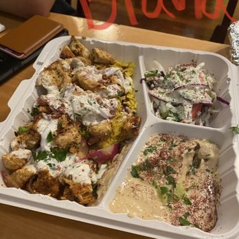 Casablanca Express - If you've ever been to any other gyro shop you can see this $16+ meal is a rip off and the chicken was bland - Mediterranean Near Me - Seattle, Washington