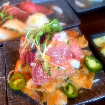 ITs SUSHI Spring Mountain - Poke Nachos. Sooo goood - Japanese Near Me - Las Vegas, Nevada
