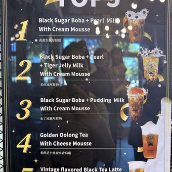 Tiger Sugar - Cary - Top 5 Menu (as of 10/17/24) - Bubble Tea Near Me - Cary, North Carolina