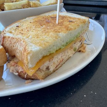 Lalla Grill Oceanside - Crab bacon melt sandwich minus the bacon - Seafood Near Me - Monterey, California