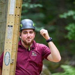 Camp Sequassen, Scouting America - A staff member setting up for a fun camp experience.