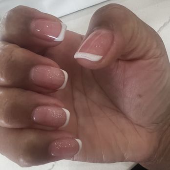 Ombre Nail Bar - Gel French tip on my own nails. - Nail Salons Near Me - Garden Grove, California