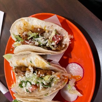 Mi Rancho Restaurant - two tacos on a plate - Mexican Near Me - Hackensack, New Jersey