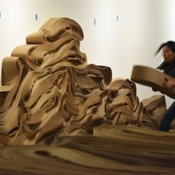 Robischon Gallery - Jae Ko installing Force of Nature