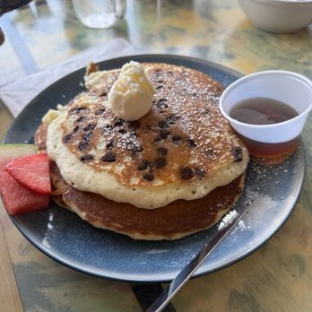 Sun'z Up Cafe - Full stack 3 pancakes , 1 chocolate chip and two buttermilk. - Breakfast & Brunch Near Me - Wildwood Crest, New Jersey Sun'z Up Cafe - Full stack 3 pancakes , 1 chocolate chip and two buttermilk. - Breakfast & Brunch Near Me - Wildwood Crest, New Jersey