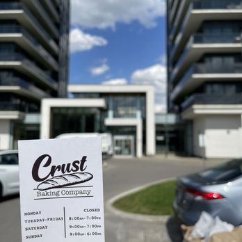 Crust Baking Company - Free Parking in back of condo, then go through suggested: leave their business card on your car dash to avoid being ticketed. - Bakeries Near Me - Richmond Hill, Ontario