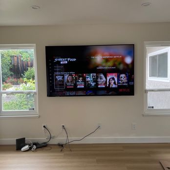 Bay Area Wall Mounts - Finished product - Home Theatre Installation Near Me