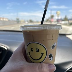 Micro Dose - Iced oat milk latte w sugar free hazelnut syrup