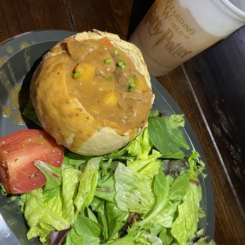 Leaky Cauldron™ - Beef and lamb stew platter - British Near Me - Orlando, Florida Leaky Cauldron™ - Beef and lamb stew platter - British Near Me - Orlando, Florida