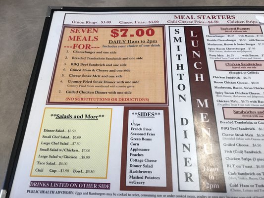 Menu photo 4 Smithton Diner Smithton, MO Menu photo 4 Smithton Diner Smithton, MO