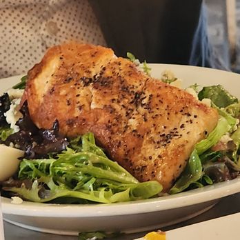 Pear Street Bistro - Salad with Salmon - New American Near Me - Pinole, California Pear Street Bistro - Salad with Salmon - New American Near Me - Pinole, California