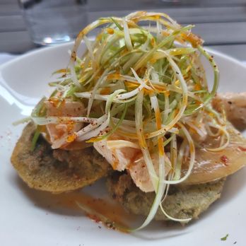 Ivan Ramen - Fried green tomatoes and shrimp - Ramen Near Me - New York, New York Ivan Ramen - Fried green tomatoes and shrimp - Ramen Near Me - New York, New York
