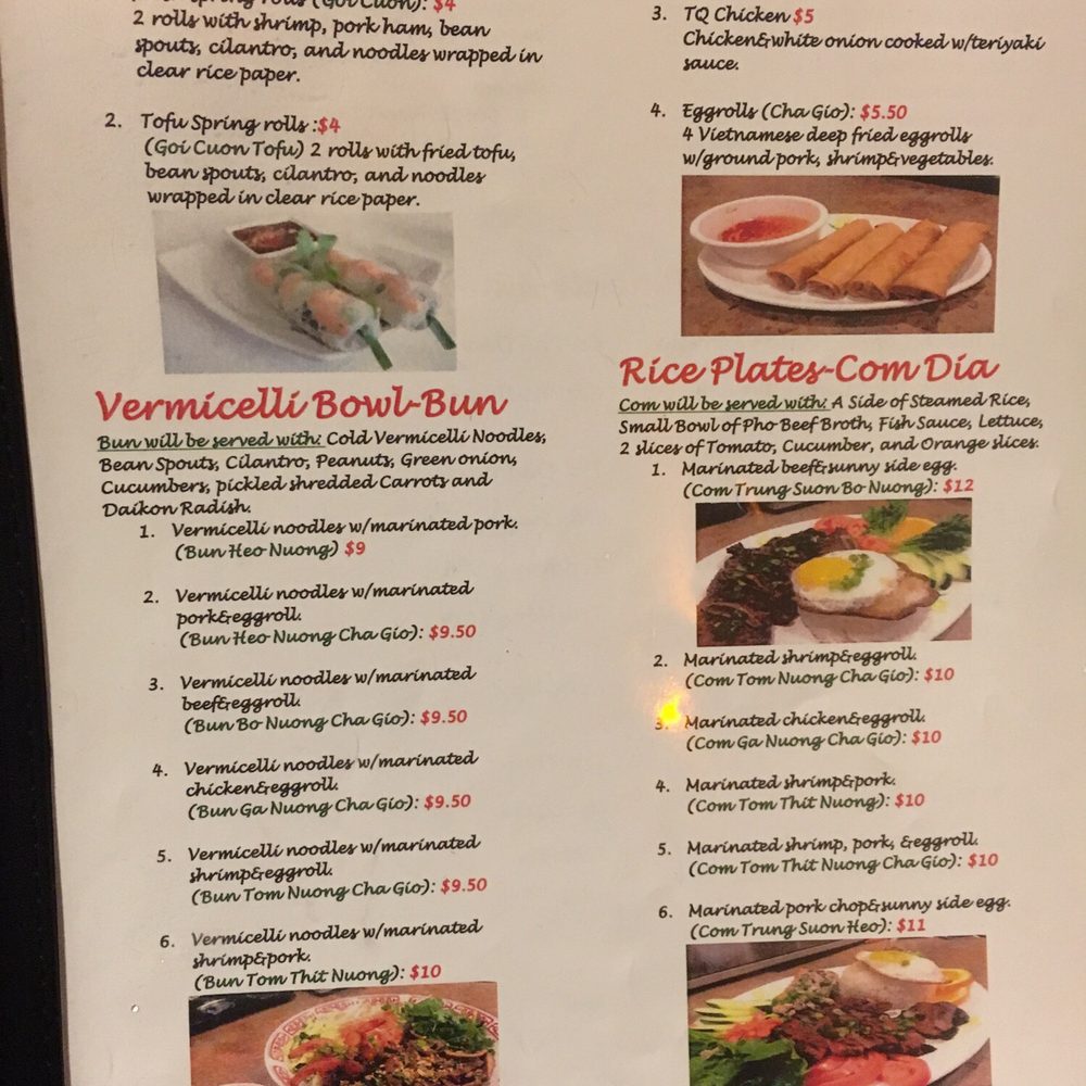 Pho T-Q Restaurant - Menu - Vietnamese Near Me - Kent, Washington Pho T-Q Restaurant - Menu - Vietnamese Near Me - Kent, Washington