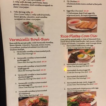 Pho T-Q Restaurant - Menu - Vietnamese Near Me - Kent, Washington