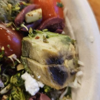 CAVA - More rotten avocado under undercooked rice - Salad Near Me - Castle Rock, Colorado