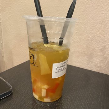 Tai Tea - Tropical tea with Rainbow Jelly - Bubble Tea Near Me - Orange, California Tai Tea - Tropical tea with Rainbow Jelly - Bubble Tea Near Me - Orange, California