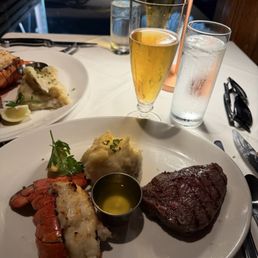 Steak + lobster Steak + lobster