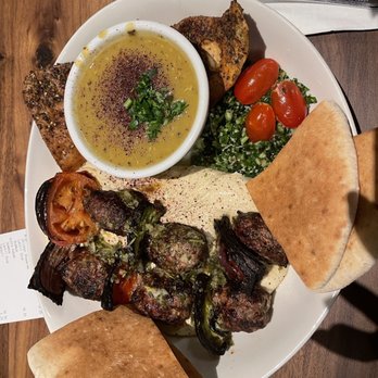 Dish N Dash - Milpitas - Ground lamb and beef kebab with hummus, lentil soup, and tabouli - Middle Eastern Near Me - Milpitas, California Dish N Dash - Milpitas - Ground lamb and beef kebab with hummus, lentil soup, and tabouli - Middle Eastern Near Me - Milpitas, California