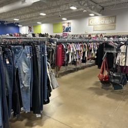 Goodwill Store - Clothing but no place to try them on.