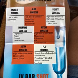 IV BAR - Services offered