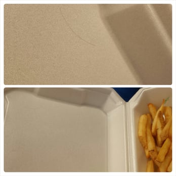 Charleys Cheesesteaks - Found hair on my plate...at least my sandwich is kinda wrapped? - Sandwiches Near Me - Aiea, Hawaii Charleys Cheesesteaks - Found hair on my plate...at least my sandwich is kinda wrapped? - Sandwiches Near Me - Aiea, Hawaii