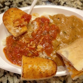 Yats - chicken creole on left and chili cheese étouffée on right - Cajun/Creole Near Me - Noblesville, Indiana Yats - chicken creole on left and chili cheese étouffée on right - Cajun/Creole Near Me - Noblesville, Indiana