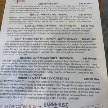 Housley Napa Valley - Menu - Wine Tasting Room Near Me - Napa, California Housley Napa Valley - Menu - Wine Tasting Room Near Me - Napa, California