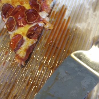 Marco's Pizza - Pepperoni tastes great, but is also very greasy. - Pizza Near Me - Denton, Texas