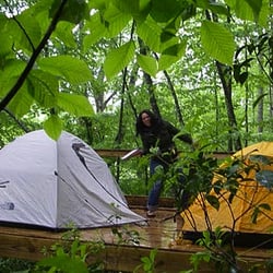 Jessup Mill - Camping on the Dan River at Jessup Mill near Hanging Rock and Pilot Mountain