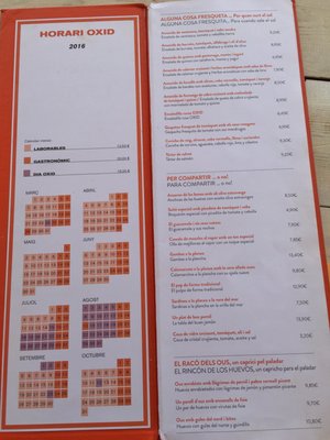 Menu photo 1 Oxid Torredembarra, T