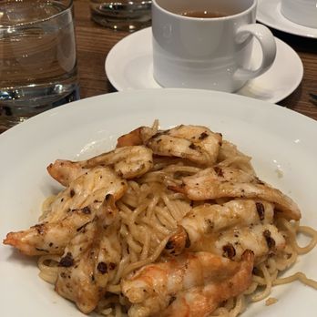 Crustacean - Garlic noodles with wild pink shrimp - Vietnamese Near Me - San Francisco, California