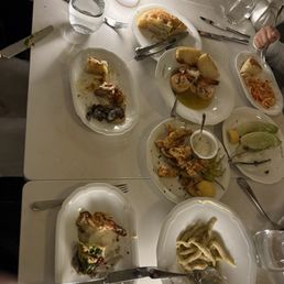 Look at that dinner spread !!