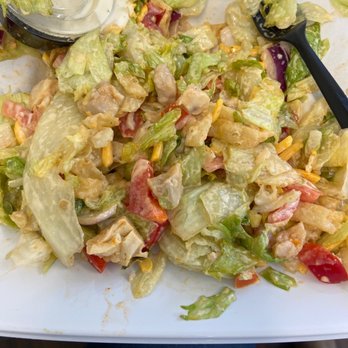 Saladworks - CYO Salad - missing the tortilla strips, pasta, the chicken is raw, and it's soggy like 5 day old soggy ! - Salad Near Me - Wayne, Pennsylvania Saladworks - CYO Salad - missing the tortilla strips, pasta, the chicken is raw, and it's soggy like 5 day old soggy ! - Salad Near Me - Wayne, Pennsylvania
