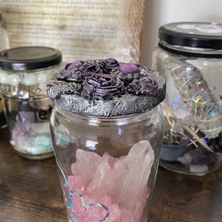 Crystal healing jars