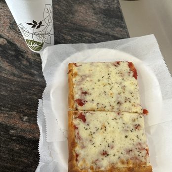Original Pizza - two slices of pizza and a drink - Pizza Near Me - Brooklyn, New York