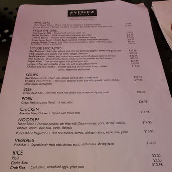 Avenida Restaurant - Menu - Filipino Near Me - San Mateo, California